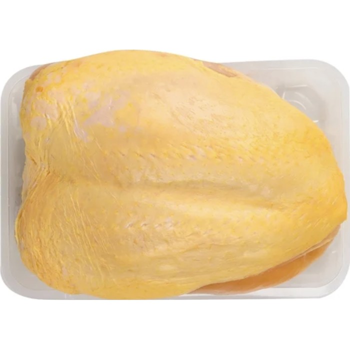 Media pechuga de pollo empacada