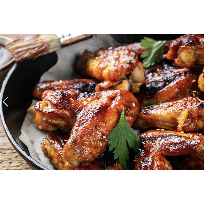Alas de pollo marinadas, medio kilo