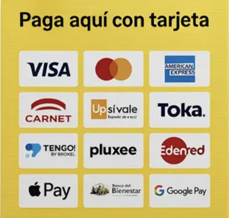 Aceptamos Visa, Mastercard y American Express